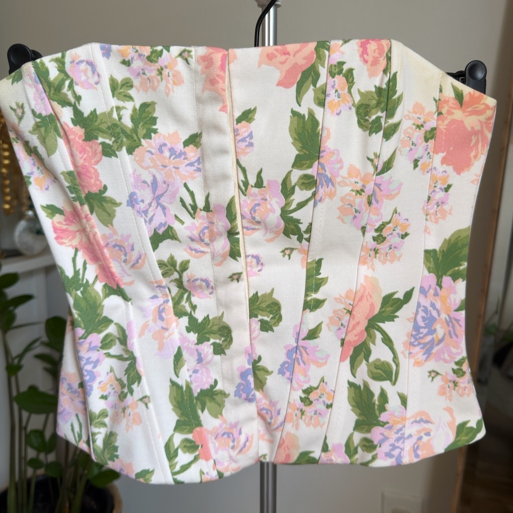 Zara Floral Corset Top